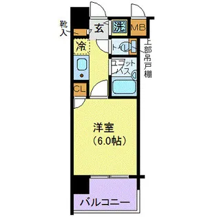 シンシア三田慶大前 207号室【2階】の間取り