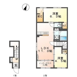 リヴィエール【2階】の間取り