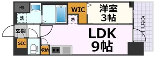 エステムコート名古屋TWIN WEST【7階】の間取り