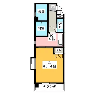 エスパシオ本陣【7階】の間取り
