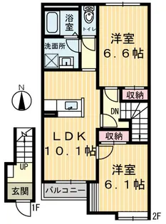 シルフィード【2階】の間取り