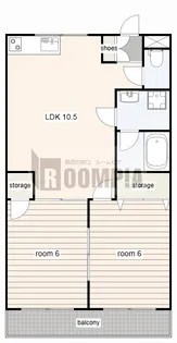 サンロード戸崎【2階】の間取り