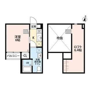 ウッドヴィレッジ【1階】の間取り