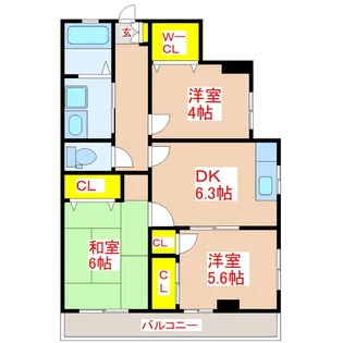 ペガサス2002【1階】の間取り