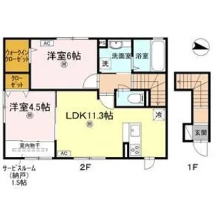 Una casa hinotani【2階】の間取り