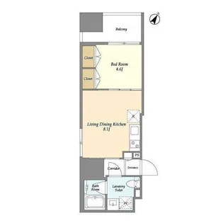 Nifit日本橋横山町【5階】の間取り