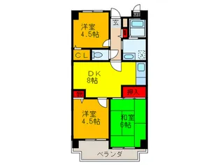 友井グレイス【3階】の間取り