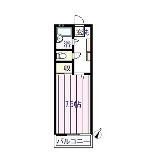 中村ハイツ【1階】の間取り