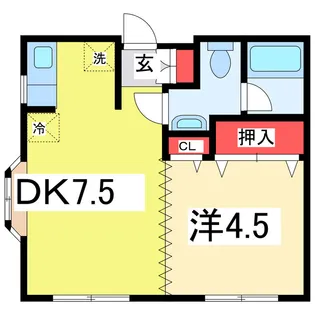パレスアクアマリン【2階】の間取り