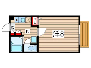 ベルドミ-ルサクラギ【1階】の間取り