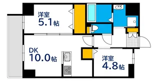 LIFEMENT UJINANISHI【2階】の間取り