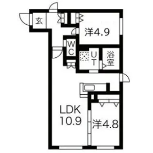 CITY RESIDENCE幌平橋(シティレジデンス幌平橋)【1階】の間取り