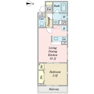 カーサ・ソレアード【2階】の間取り