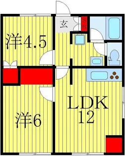 インパレス我孫子A【2階】の間取り