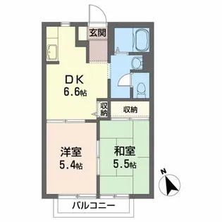 ラークヒルズ C【2階】の間取り
