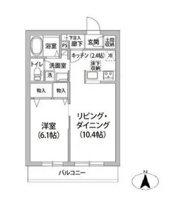 ルヴェ・デュ・ソレイユ【2階】の間取り