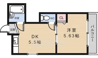 箕面コスモビル【3階】の間取り
