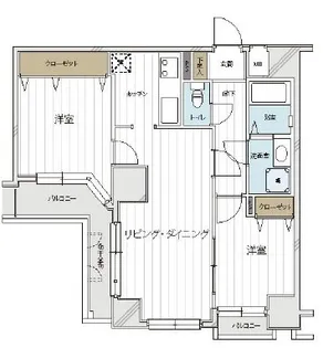 ドムール南馬込【2階】の間取り