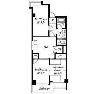 ジャスティーサカイ【4階】の間取り
