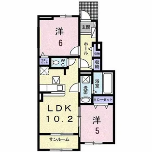 リーベルタース A【1階】の間取り