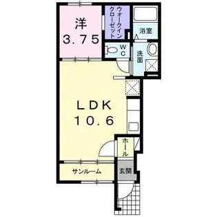 ミキハウス2B【1階】の間取り