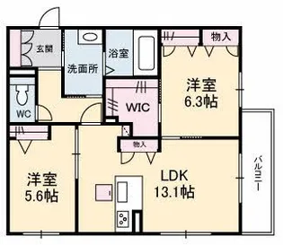 Sun East【1階】の間取り