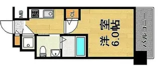 エスリード新北野【10階】の間取り