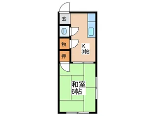 ひまわり荘【2階】の間取り