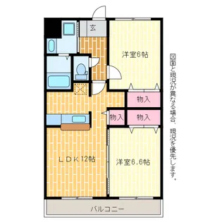 Pleasure細島II【3階】の間取り