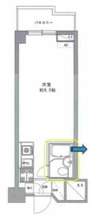 三越ゼームス坂マンション【2階】の間取り