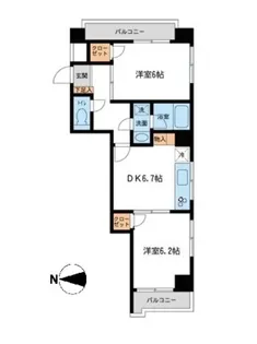 王子ハイツ【11階】の間取り