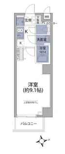 EXCEROSA芝公園【3階】の間取り