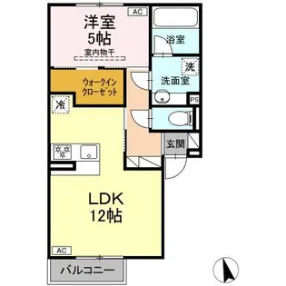パルミエ III【2階】の間取り
