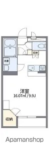 レオパレス菊【1階】の間取り
