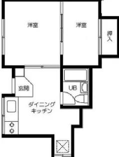 フジビュー大崎【1階】の間取り