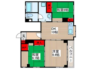 グランシャトー井草【3階】の間取り