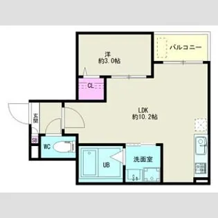 Jack chidoriI【2階】の間取り