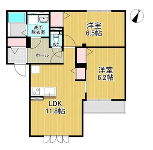 グランフォックス【2階】の間取り
