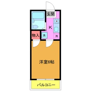 ココ・パームス・アライ【2階】の間取り