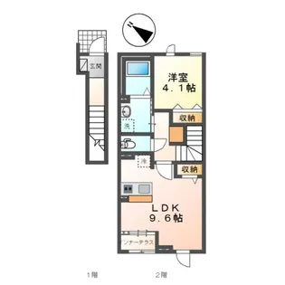 オルテンシア別館【2階】の間取り