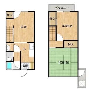 米満ハイツ【1階】の間取り