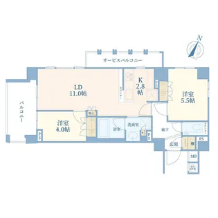 クレヴィアたまプラーザ【3階】の間取り