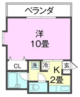 コーポラス・カリス(TT)【4階】の間取り