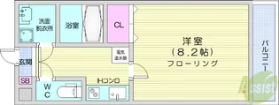 ボヌール3【3階】の間取り