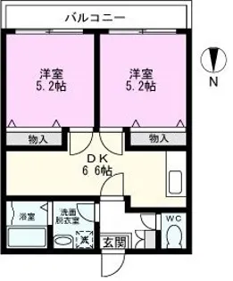 第3アイビーハイツ【1階】の間取り