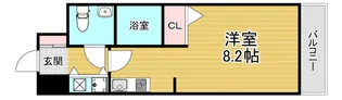 ベルエ難波西【2階】の間取り
