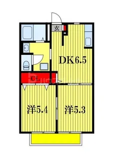 グランメールB【1階】の間取り