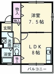 シェモア志都呂A【2階】の間取り