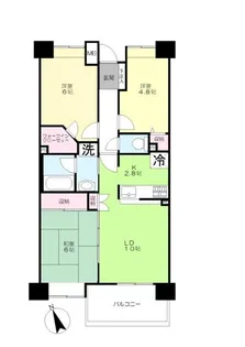 コスモ千鳥町ロイヤルフォルム【3階】の間取り
