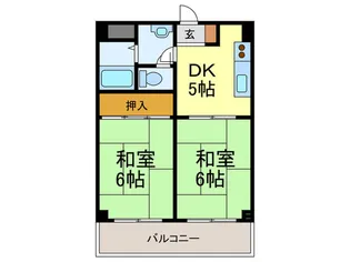 パラッツオ西岡本【2階】の間取り